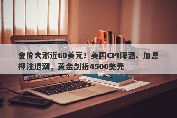 金价大涨近60美元！美国CPI降温、加息押注退潮，黄金剑指4500美元