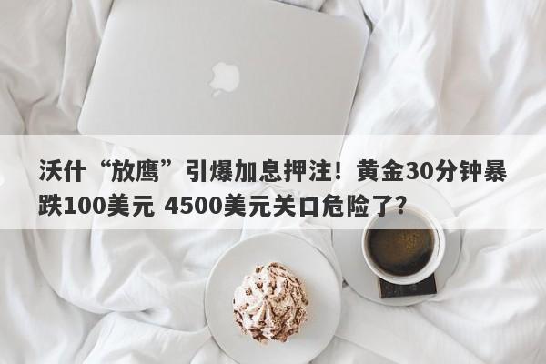 沃什“放鹰”引爆加息押注！黄金30分钟暴跌100美元 4500美元关口危险了？