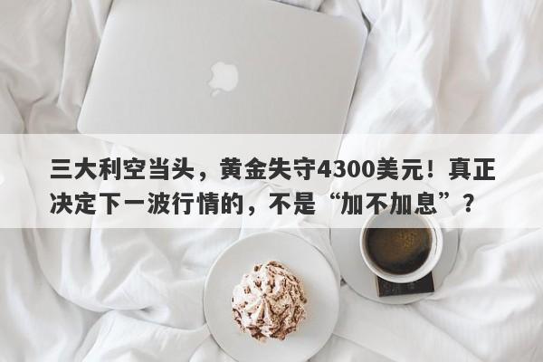 三大利空当头，黄金失守4300美元！真正决定下一波行情的，不是“加不加息”？