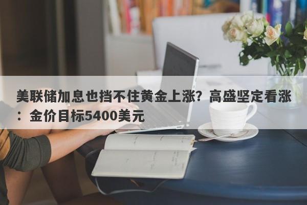 美联储加息也挡不住黄金上涨？高盛坚定看涨：金价目标5400美元