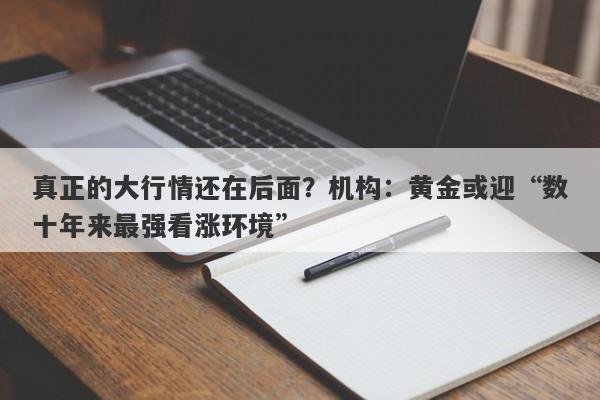 真正的大行情还在后面？机构：黄金或迎“数十年来最强看涨环境”