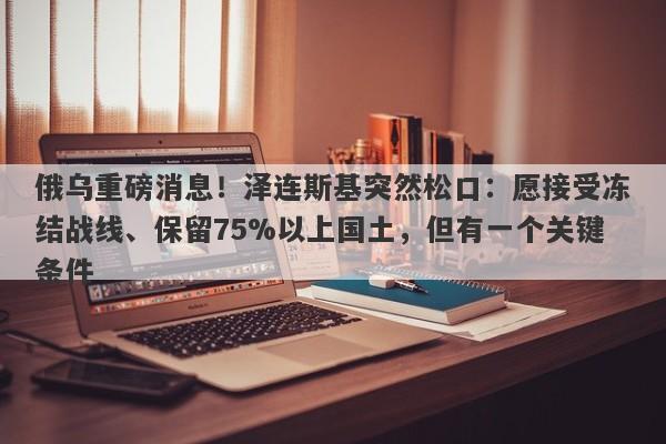 俄乌重磅消息！泽连斯基突然松口：愿接受冻结战线、保留75%以上国土，但有一个关键条件